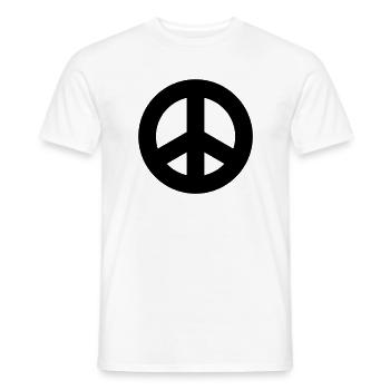 Friedenszeichen - Männer T-Shirt - Weiß - Vorne - AI Model Male 178 dark (178cm)