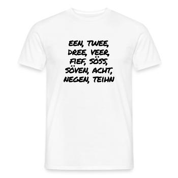 Zahlen - Männer T-Shirt - Weiß - Vorne - AI Model Male 178 dark (178cm)