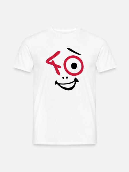 Wow, 40 years! - Men's T-Shirt - white