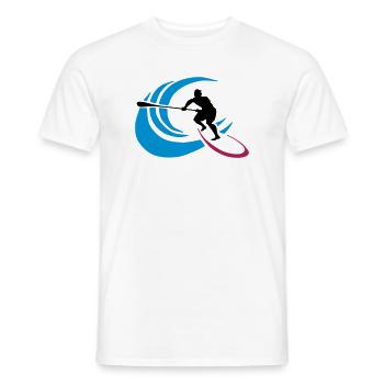 Wassersport ⛵️  - Männer T-Shirt - Weiß - Vorne - AI Model Male 178 dark (178cm)