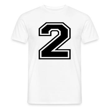 2 - Männer T-Shirt - Weiß - Vorne - AI Model Male 178 dark (178cm)