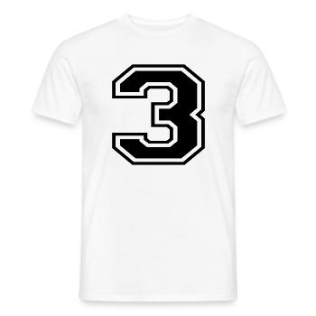 3 - Männer T-Shirt - Weiß - Vorne - AI Model Male 178 dark (178cm)