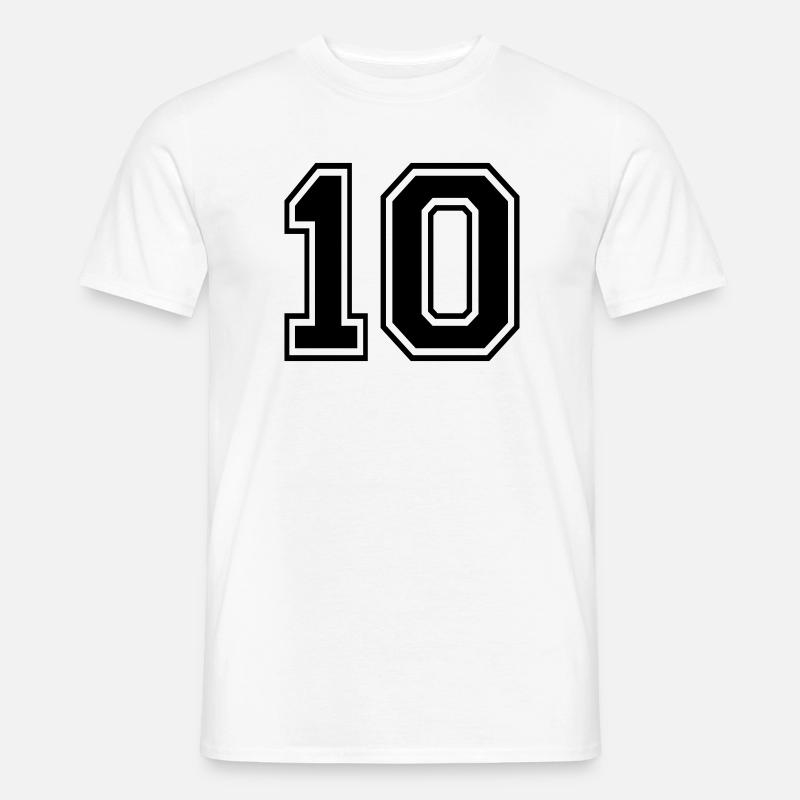 10 - Männer T-Shirt - Weiß