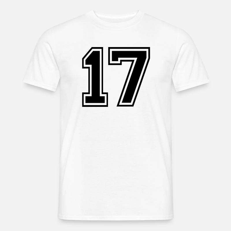 17 - Männer T-Shirt - Weiß