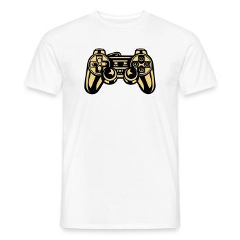2541614 134867257 Gaming - Männer T-Shirt - Weiß - Vorne - AI Model Male 178 dark (178cm)