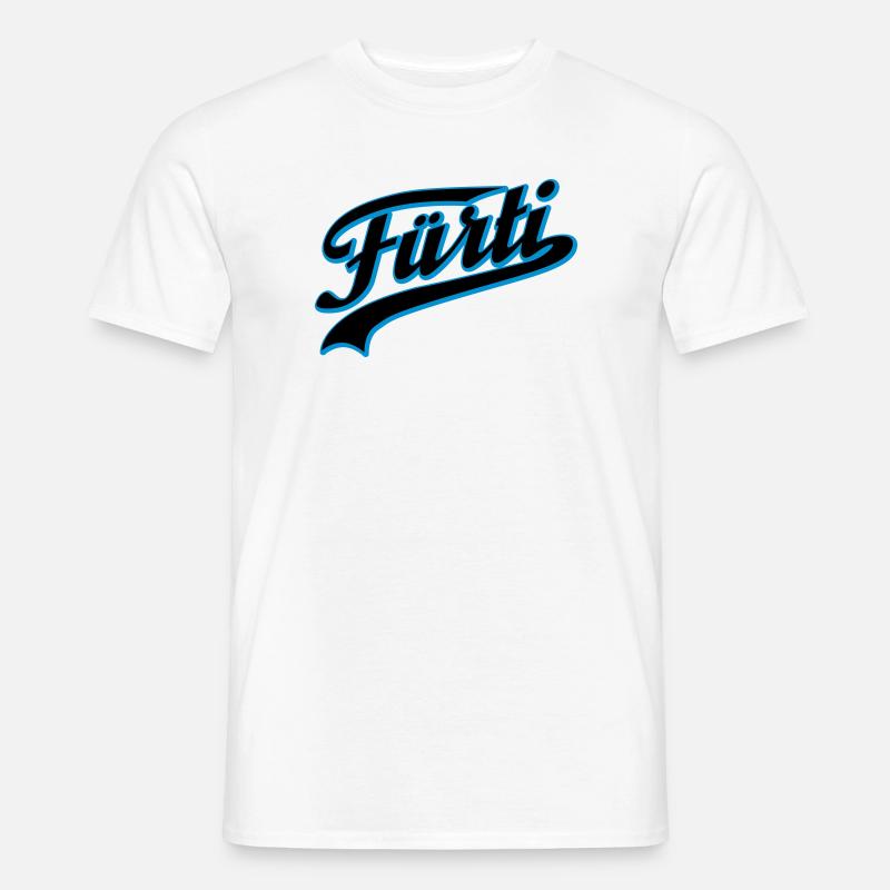 Fürti Schatten - Männer T-Shirt - Weiß