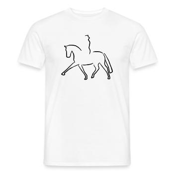 2541614 14699469 dressage - T-shirt homme - blanc - Devant - AI Model Male 178 dark (178cm)