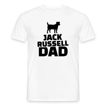 Jack Russel Dad - Men's T-Shirt - white - Front - AI Model Male 178 dark (178cm)