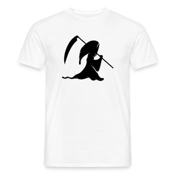 Grim Reaper - Men's T-Shirt - white - Front - AI Model Male 178 dark (178cm)