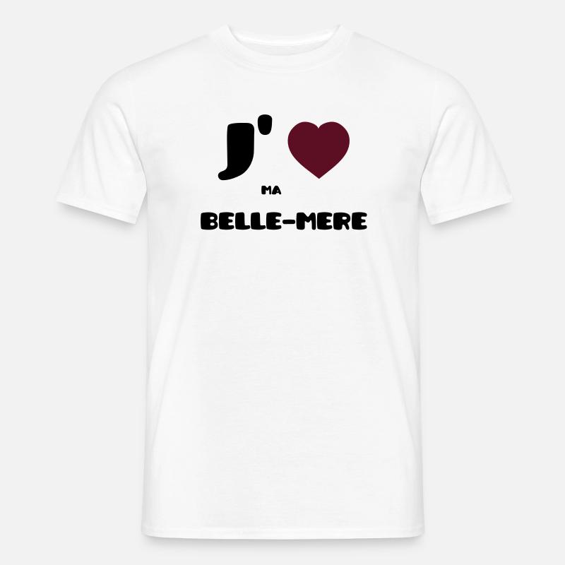 Ich liebe meine Mutter (V) - Männer T-Shirt - Weiß