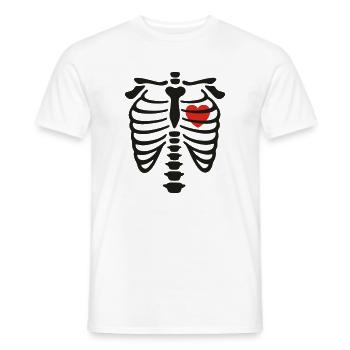 xray_heart_vector - T-shirt homme - blanc - Devant - AI Model Male 178 dark (178cm)