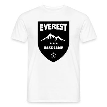 Mont Everest Basecamp - T-shirt homme - blanc - Devant - AI Model Male 178 dark (178cm)