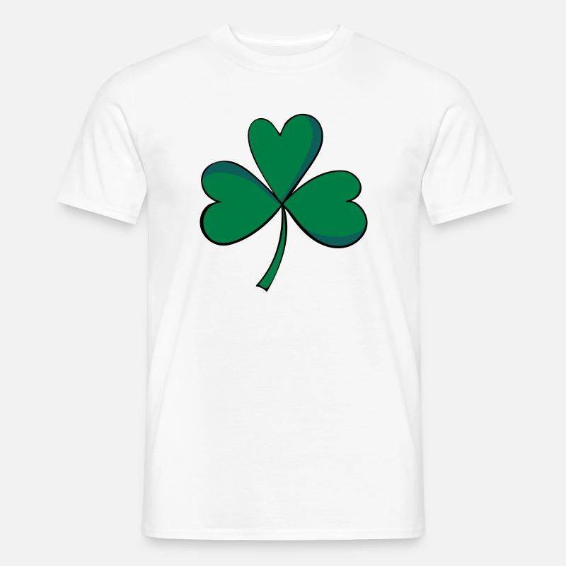 clover - Männer T-Shirt - Weiß