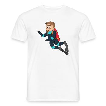 diving - T-shirt homme - blanc - Devant - AI Model Male 178 dark (178cm)