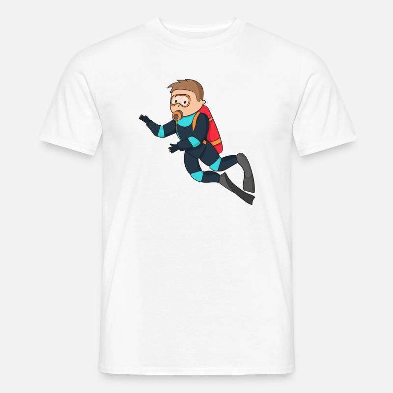 diving - Männer T-Shirt - Weiß