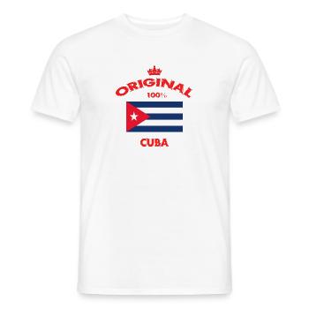 Cuba Original / Cadeau - T-shirt homme - blanc - Devant - AI Model Male 178 dark (178cm)