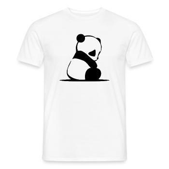 Panda - Männer T-Shirt - Weiß - Vorne - AI Model Male 178 dark (178cm)