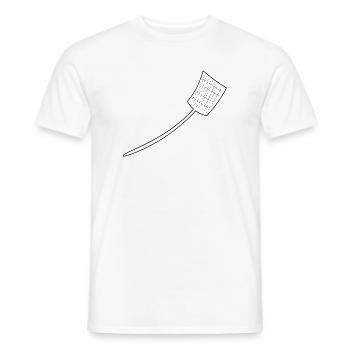 Swatter - Men's T-Shirt - white - Front - AI Model Male 178 dark (178cm)