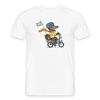 Dad and Jan / kidscontes - Men's T-Shirt - white - Front - AI Model Male 178 dark (178cm)