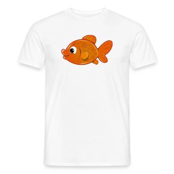 oranger Fisch - Männer T-Shirt - Weiß - Vorne - AI Model Male 178 dark (178cm)
