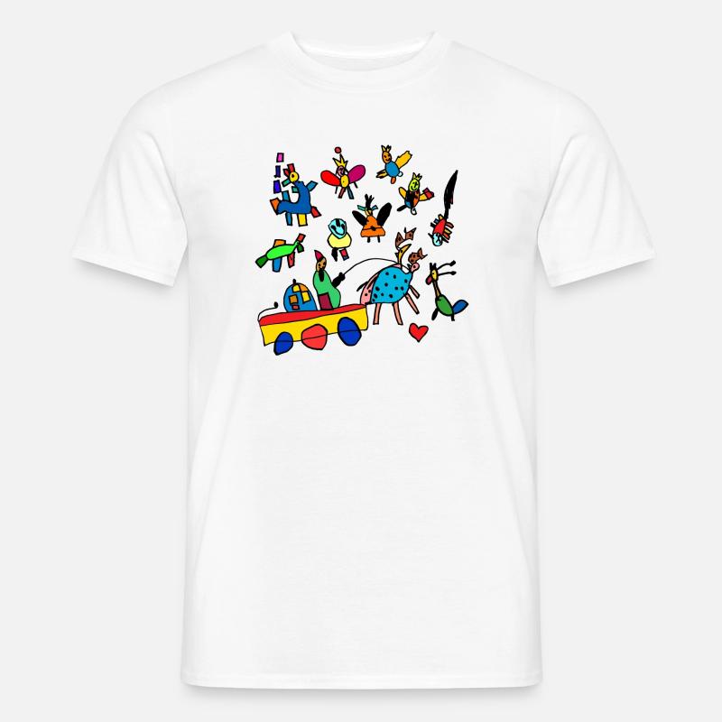 Kidsworld - T-shirt uomo - bianco