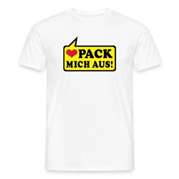 love and more - Men's T-Shirt - white - Front - AI Model Male 178 dark (178cm)