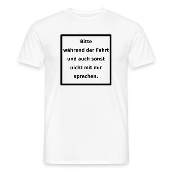 Genereller Warnhinweis. (black) - Männer T-Shirt - Weiß - Vorne - AI Model Male 178 dark (178cm)