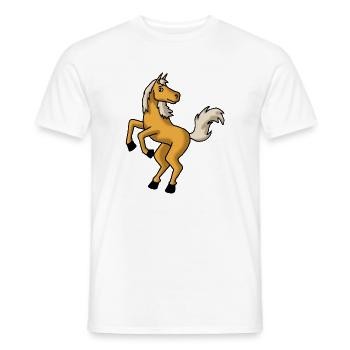 Pferdchen - Männer T-Shirt - Weiß - Vorne - AI Model Male 178 dark (178cm)