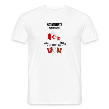 Schönheit kommt aus Kanada - Männer T-Shirt - Weiß - Vorne - AI Model Male 178 dark (178cm)