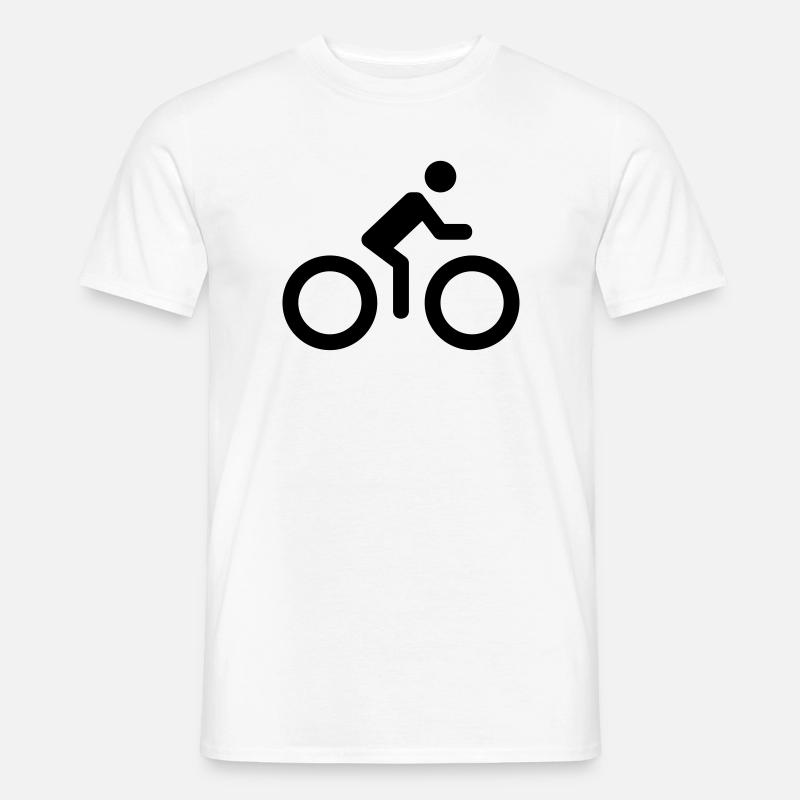 Bicycle Logo - Männer T-Shirt - Weiß