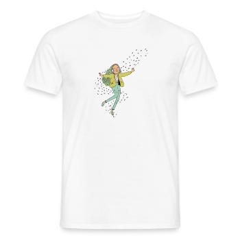 music - Men's T-Shirt - white - Front - AI Model Male 178 dark (178cm)
