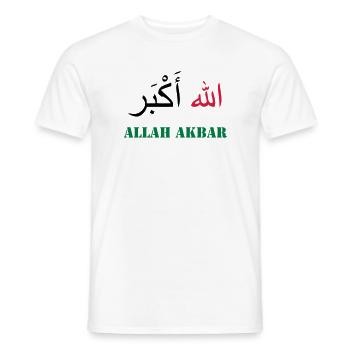 Allah Akbar - Men's T-Shirt - white - Front - AI Model Male 178 dark (178cm)