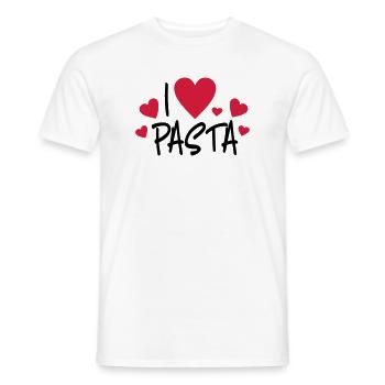 Pasta - Männer T-Shirt - Weiß - Vorne - AI Model Male 178 dark (178cm)