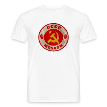 Union soviétique / Cadeau / Idée de cadeau - T-shirt homme - blanc - Devant - AI Model Male 178 dark (178cm)