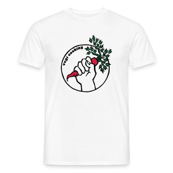Vegan - Männer T-Shirt - Weiß - Vorne - AI Model Male 178 dark (178cm)