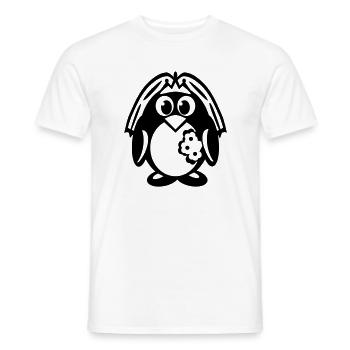 pinguinbraut - Männer T-Shirt - Weiß - Vorne - AI Model Male 178 dark (178cm)