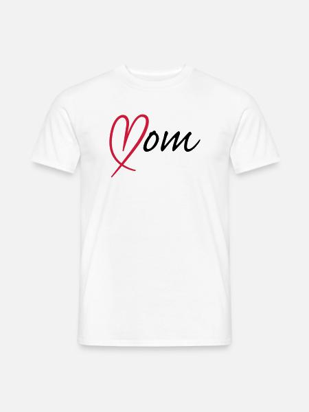 Mom Heart | Herz - Men's T-Shirt - white