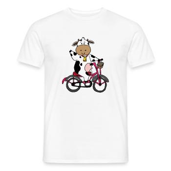 Animal Theme Shirt Kids Shirt Animals Cartoon Gift - Men's T-Shirt - white - Front - AI Model Male 178 dark (178cm)