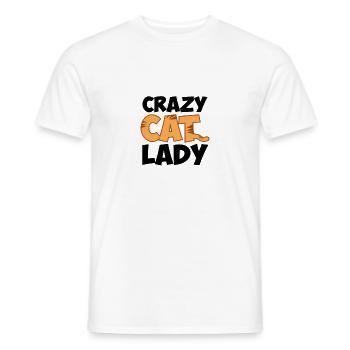 Chats Cat Lover Cat Lover Pet Cat gueule de bois - T-shirt homme - blanc - Devant - AI Model Male 178 dark (178cm)