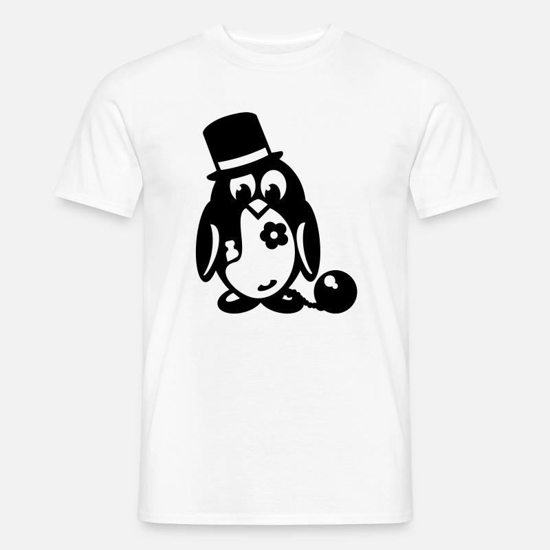 pinguin junggesellenabschied - Männer T-Shirt - Weiß