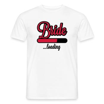 Bride loading | Hen Night - T-shirt homme - blanc - Devant - AI Model Male 178 dark (178cm)