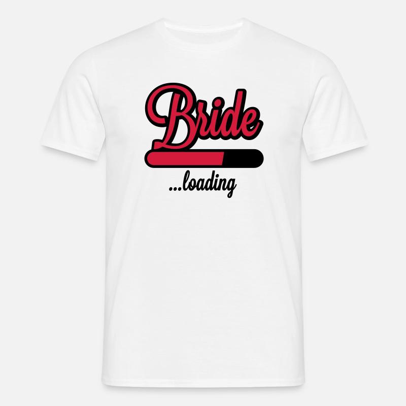 Bride loading - Männer T-Shirt - Weiß