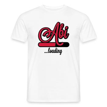Abi loading - Männer T-Shirt - Weiß - Vorne - AI Model Male 178 dark (178cm)