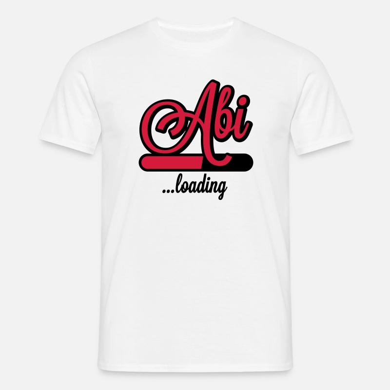 Abi loading - Männer T-Shirt - Weiß