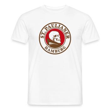 St. Pauli - L'ultime St. Pauli / Hambourg - T-shirt homme - blanc - Devant - AI Model Male 178 dark (178cm)