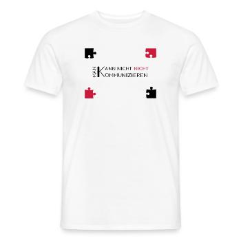communication watzlawick - Männer T-Shirt - Weiß - Vorne - AI Model Male 178 dark (178cm)