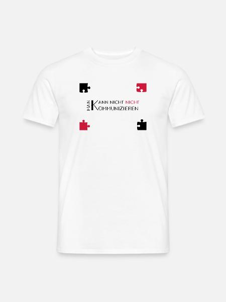 communication watzlawick - Men's T-Shirt - white