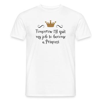 Princess - Men's T-Shirt - white - Front - AI Model Male 178 dark (178cm)