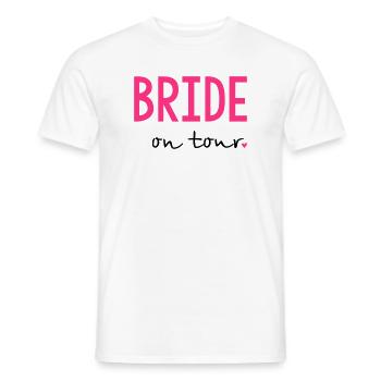 Bride on Tour Junggesellinnenabschied - Männer T-Shirt - Weiß - Vorne - AI Model Male 178 dark (178cm)