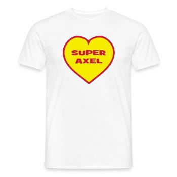 Super Axel - Men's T-Shirt - white - Front - AI Model Male 178 dark (178cm)